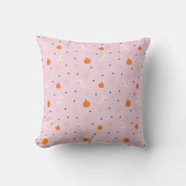 Cute Roze Halloween Geest Patroon Kussen