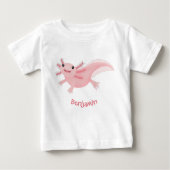 Cute roze happy axolotl (Voorkant)