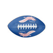 Cute roze happy axolotl american football (Voorkant)