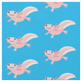 Cute roze happy axolotl stof (Close Up)