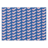 Cute roze happy axolotl tafelkleed (Voorkant (Horizontaal))