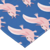 Cute roze happy axolotl tafelkleed (Gekanteld)