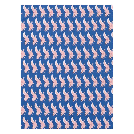 Cute roze happy axolotl tafelkleed (Voorkant)