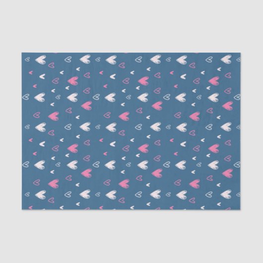 Cute roze hardewartkettkettingen Valentijnsdag Tissuepapier (Voorkant)