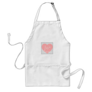 Cute roze Hart.liefde.romantisch schort