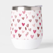 Cute Roze Hart Patroon – Romantisch & Stijlvol Ont (Links)