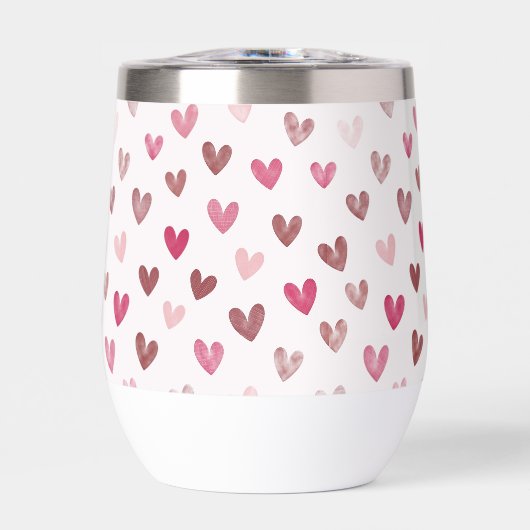 Cute Roze Hart Patroon – Romantisch & Stijlvol Ont (Voorkant)