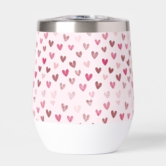 Cute Roze Hart Patroon – Romantisch & Stijlvol Ont (Voorkant)