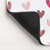 Cute Roze Hart Patroon – Romantisch & Stijlvol Ont Muismat (Hoek)