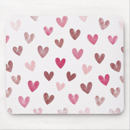 Cute Roze Hart Patroon – Romantisch & Stijlvol Ont Muismat