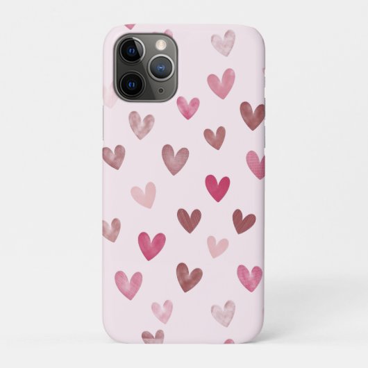 Cute Roze Hart Patroon – Romantisch &Stijlvol Ontw Case-Mate iPhone Case (Achterkant)