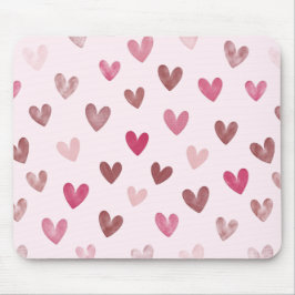 Cute Roze Hart Patroon – Romantisch &Stijlvol Ontw Muismat