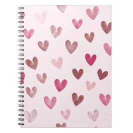 Cute Roze Hart Patroon – Romantisch &Stijlvol Ontw Notitieboek