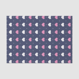 Cute Roze Hart Patroon Zoete Liefde Valentijnsdag Tissuepapier