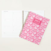 Cute Roze Harten 20XX Spiraal Planner (Display)