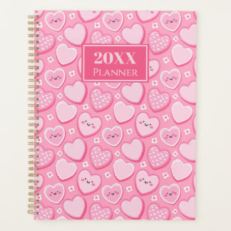 Cute Roze Harten 20XX Spiraal Planner