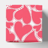 Cute roze harten bedankdoosjes (Bovenkant)