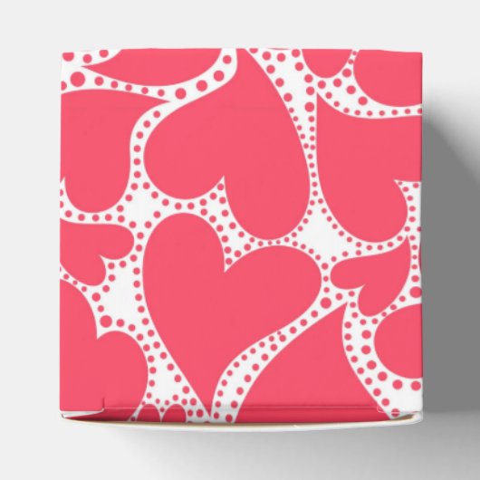 Cute roze harten bedankdoosjes (Bovenkant)