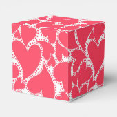 Cute roze harten bedankdoosjes (Achterkant)