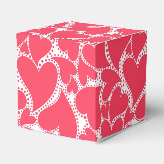 Cute roze harten bedankdoosjes (Achterkant)