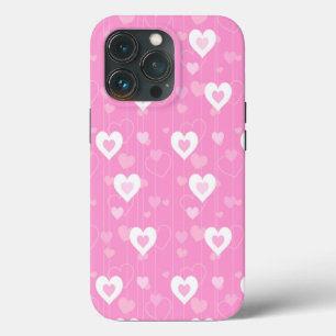 Cute roze harten Case-Mate iPhone case