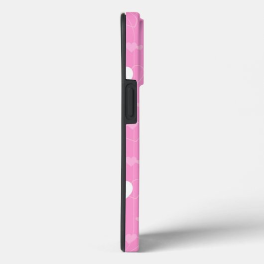 Cute roze harten Case-Mate iPhone case (Achterkant / Rechts)