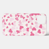 Cute roze harten Case-Mate iPhone case (Achterkant (horizontaal))