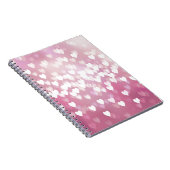Cute roze harten notitieboek (Rechterzijde)