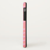 Cute roze harten op koraal roze Case-Mate iPhone case (Achterkant/links)