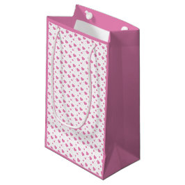 Cute roze harten romantisch patroon klein cadeauzakje