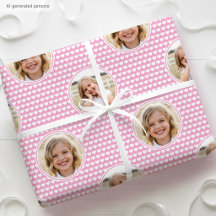 Cute Roze Hartjes Kinderverjaardag Foto