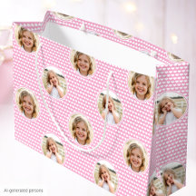 Cute Roze Hartjes Kinderverjaardag Foto