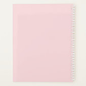 Cute Roze Hartjes Patroon Naam Planner (Achterkant)