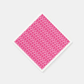 Cute Roze Hartjes Patroon Servet (Hoek)
