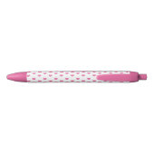 Cute roze Hearts Girly Name Blauwe Inkt Pen (Achterkant)