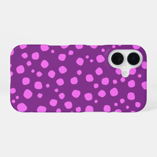 Cute roze iPhone 16 hoesje (Achterkant horizontaal)