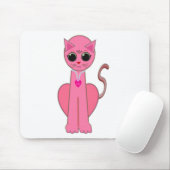Cute roze kat muismat (Met muis)