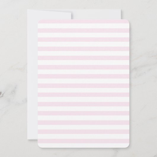 Cute roze kat & roze stripes - Kinderen van zaterd Kaart (Achterkant)