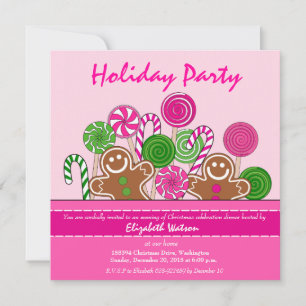 Cute roze kerstdrenbreads kaart