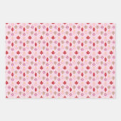 Cute Roze kerstinpakpapier Inpakpapier Vel (Voorkant 3)