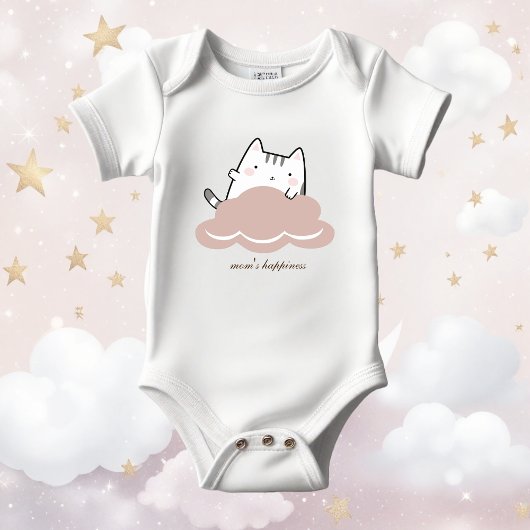 Cute Roze Kitten Patroon Romper