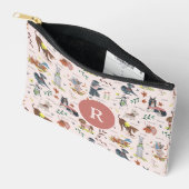 Cute Roze Kleine Hondje Huisdier Patroon Etui (Open)