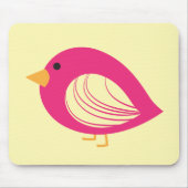 Cute roze, kleurige, broekige vogelmuismatje muismat (Voorkant)