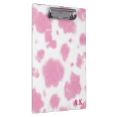 Cute roze Koe Afdrukken Westerne Rodeo Aangepast Klembord (Rechts)