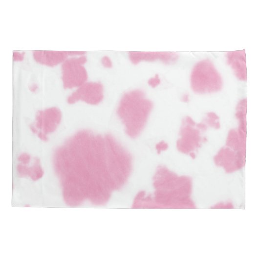 Cute roze Koe Druk Western Rodeo Monogram af Kussensloop (Achterkant)