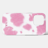 Cute roze Koe Druk Westerne Rodeo Aangepast Hoesje (Achterkant (horizontaal))