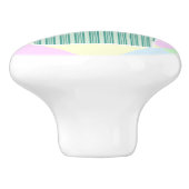 Cute roze koekjespasta's keramische knop (Zijkant)