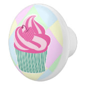 Cute roze koekjespasta's keramische knop (Rechts)