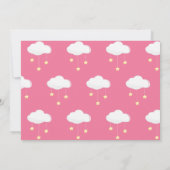 Cute Roze Konijn met Wortel Foto Verjaardag Bedankkaart (Achterkant)