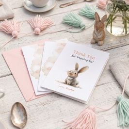 Cute Roze Konijn Verjaardag Bedankt Kaarten